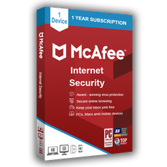 McAfee Internet Security 2022 - 1 User 1 Year